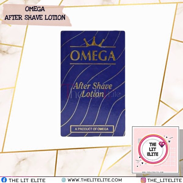 Omega Aftershave Lotion 100ml | Cooling Post Shave Splash | Anti Irritation Razor Burn Relief for Men