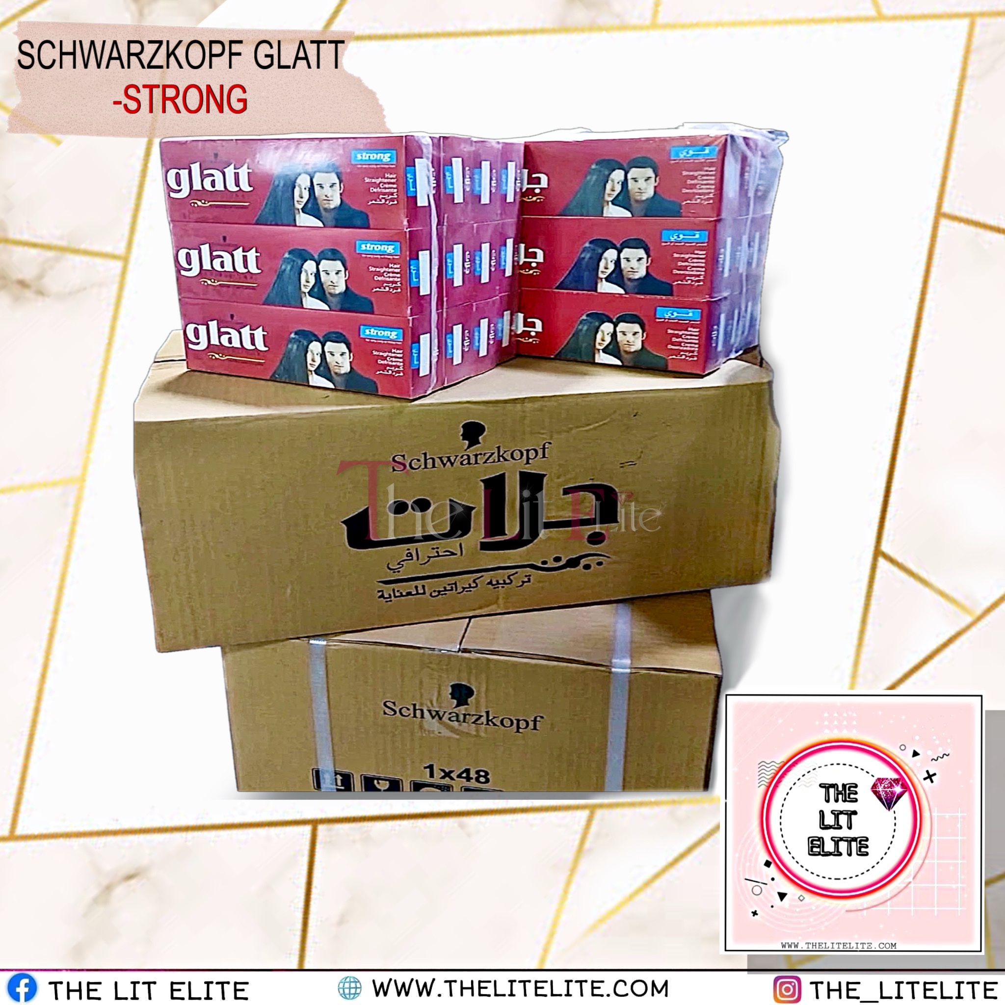 Glatt Professional Strong - Keratin Hair Straightening Cream (Imported) - Image 2